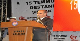 Şırnakta Demokrasi Nöbetine Binlerce Kişi Katıldı