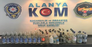 Alanyada Kaçak İçki Operasyonuna 2 Tutuklama