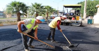 Şanlıurfada Trambüs Yolları Asfaltlanıyor