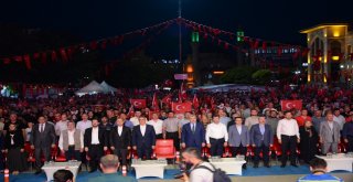 Aksarayda 15 Temmuz Darbe Girişimi Lanetlendi, Şehitler Anıldı