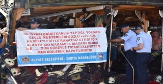 Alanya Belediyesi Hanutçuları İngilizce-Türkçe Afişle İfşa Etti