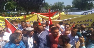 Başkentte Dolmuşçuların Protestosunda Gerginlik