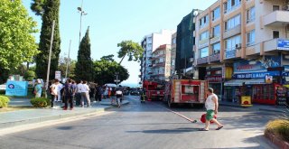 Antalyada İş Hanında Yangın Paniği