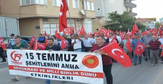 Ayvacıkta 15 Temmuz Demokrasi Yürüyüşü