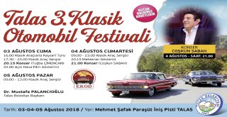 3. Klasik Otomobil Festivali Talasta Başlıyor