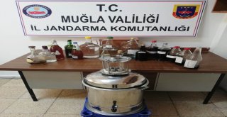 Datça Jandarması Kaçak İçki İmalathanesini Ortaya Çıkardı