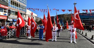 Gaziosmanpaşada 29 Ekim Coşkusu Havadan Görüntülendi