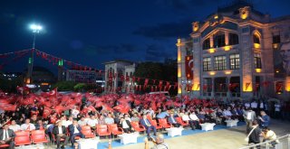 Aksarayda 15 Temmuz Darbe Girişimi Lanetlendi, Şehitler Anıldı