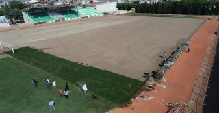 Ramiz Turan Stadında Çim Ekimine Başlandı