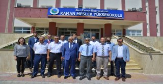 Kırşehir Aüesi Yönetiminden Kaman İlçesine Ziyaret