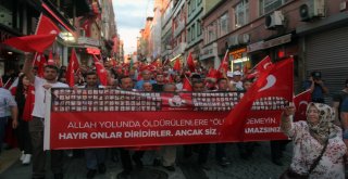 Giresunda 15 Temmuz İçin Yürüdüler