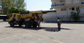 ALANYA'DA YOL BAKIM VE ONARIM ÇALIŞMALARI DEVAM EDİYOR