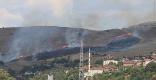 Karabükte Korkutan Anız Yangını