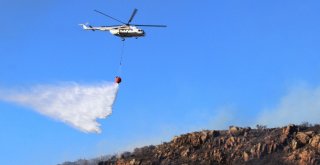 2 Uçak, 1 Helikopter Bodrumdaki Yangını Güçlükle Söndürdü