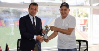 İMAMOĞLU'NDAN KARAGÜMRÜKSPOR'A TEBRİK ZİYARETİ