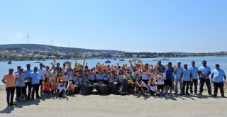 Çeşmeli Küçük Sporculardan Doğamızı Kirletmeyin Uyarısı