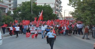 Ayvacıkta 15 Temmuz Demokrasi Yürüyüşü