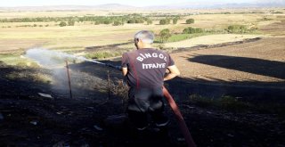 Kuru Otlar Yandı, Ekipler Alevler Evlere Ulaşmadan Söndürdü