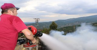 Köy Yangınında Soğutma Çalışmaları Sürüyor