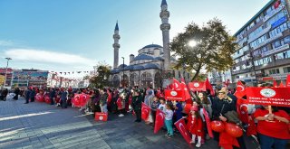 Gaziosmanpaşada 29 Ekim Coşkusu Havadan Görüntülendi