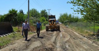 SERİK YANKÖY-BÜĞÜŞ GRUP YOLU YENİLENİYOR