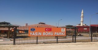 Gercüşte Yasin Börü Parkının Tabelası Yenilendi