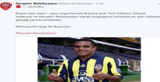 Nevşehir Belediyespor, Vederson Transferini Yalanladı