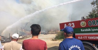 Karabükte Köy Yangını: Ekiplerin Çalışması Sürüyor