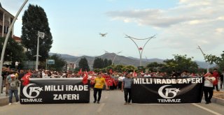 Tuncelide “15 Temmuz Demokrasi Ve Milli Birlik Günü”Nde Binlerce Kişi Yürüdü