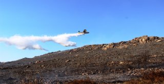 2 Uçak, 1 Helikopter Bodrumdaki Yangını Güçlükle Söndürdü