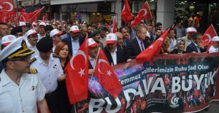 Trabzonda 15 Temmuz Yürüyüşü