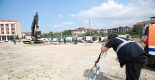 Beyazıt Caddesinde Yağmursuyu Altyapı Çalışmaları Başladı