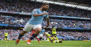 Agüero Coştu, Manchester City Farklı Kazandı