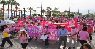 Antalyada Kadınlardan Pembe Yürüyüş