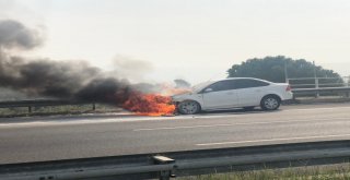 Araç Cayır Cayır Yandı, Kimse Müdahale Etmedi