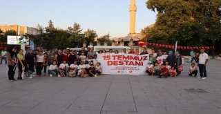 Karamanda 15 Temmuz Anısına Sokak Tenisi Şenliği Yapıldı