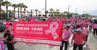 Antalyada Kadınlardan Pembe Yürüyüş