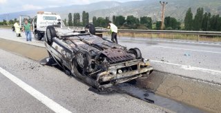 Tosyada Yaşlı Çiftin Otomobili Alev Alev Yandı