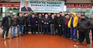 Bozbey Mavi Çarşıda Esnafla Buluştu