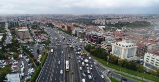 Okmeydanındaki Metrobüs Kazası Havadan Görüntülendi