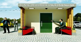 Elazığa Modern Taksi Durakları