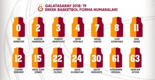 Galatasaray Erkek Basketbol Takımının Forma Numaraları Belli Oldu