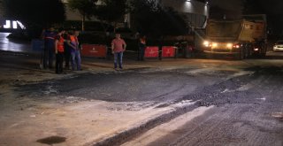 Dolmabahçede Çöken Yol Onarılıp Yeniden Trafiğe Açıldı