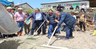 Semah İle Cami Temeli Attılar