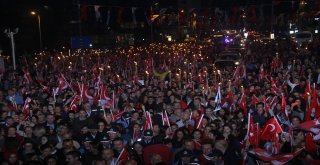 Beşiktaştaki Cumhuriyet Coşkusu Havadan Görüntülendi