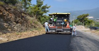 Alanya Oba Stadyumu Yoluna Sıcak Asfalt