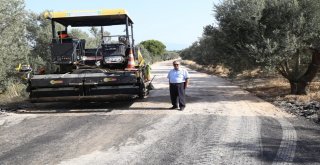 Burhaniyede Pelitköy Sahilinde Asfalt Sevinci