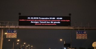 Avrasya Tüneli Trafiğe Kapatıldı