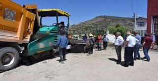 Dursunbey Küçük Sanayide Sıcak Asfalt Çalışmaları Başladı