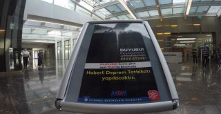 İBB'DEN, COVİD ÖNLEMLİ DEPREM TATBİKATI